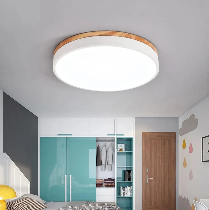 Skandinavische Deckenlampe, mit Holz | Bøde