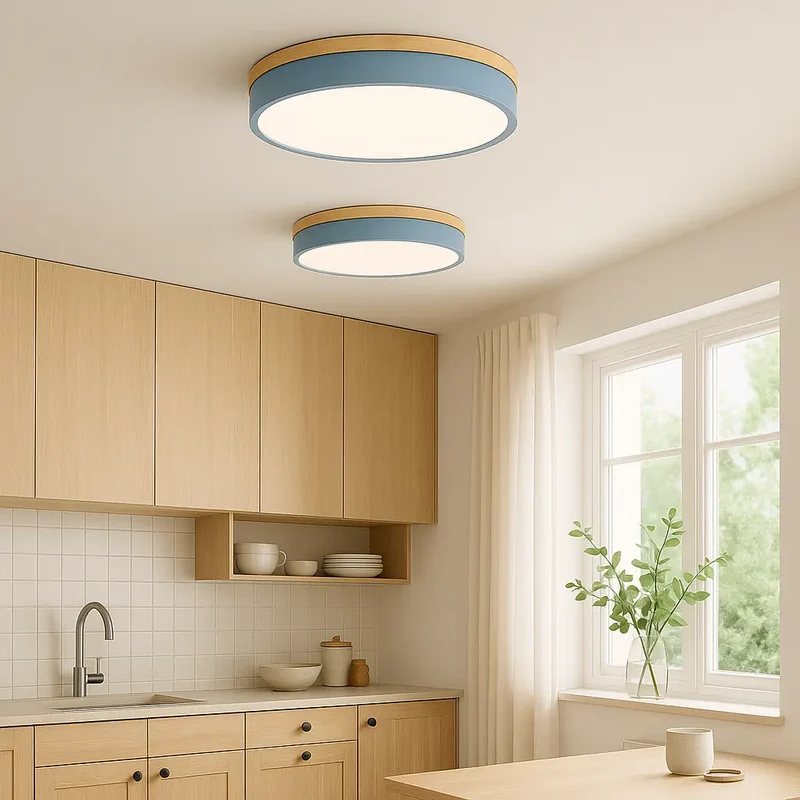 Skandinavische Deckenlampe, mit Holz | Bøde
