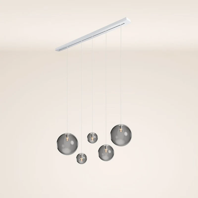 s.luce Orb Esstisch-Hängeleuchte 5-flammig 160cm