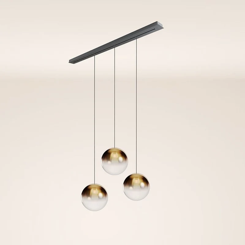 s.luce Orb Esstischleuchte 3-flammig 160cm Ø 3x40