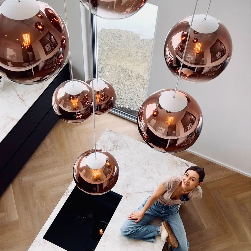 s.luce Orb Galerielampe 8-flammig Modular