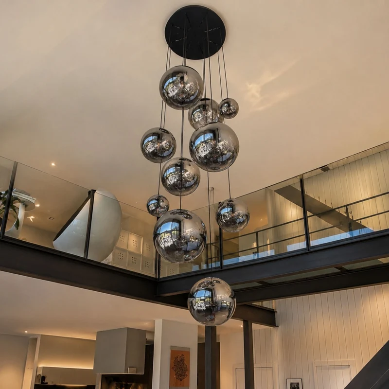 s.luce Orb Galerielampe 8-flammig Modular