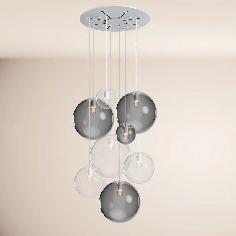 s.luce Orb Galerielampe 8-flammig Modular