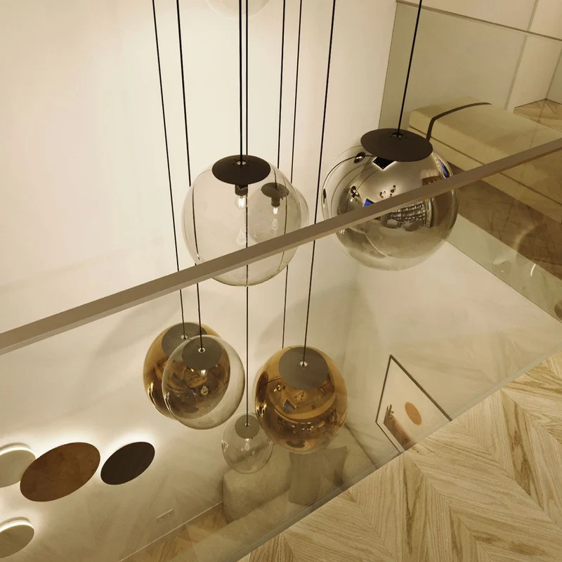 s.luce Orb Galerielampe 8-flammig Modular