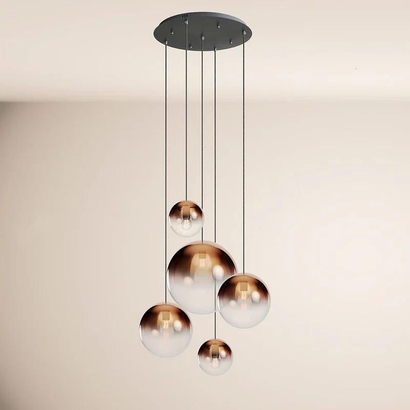 s.luce Orb 5-flammige Galerielampe Modular