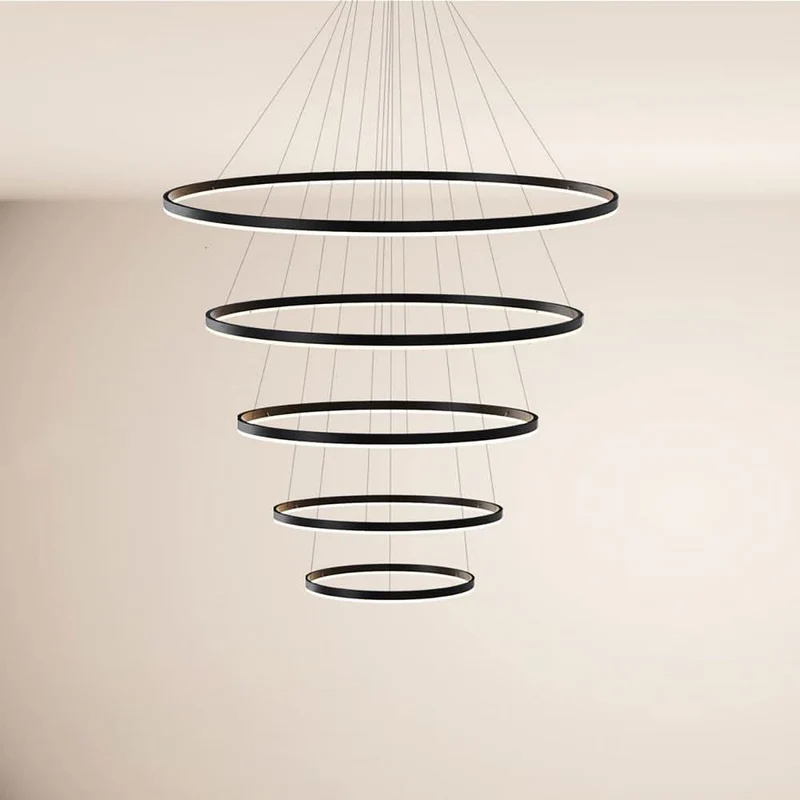 s.luce LED Ring Pendelleuchte 5-flammig Zentrisch