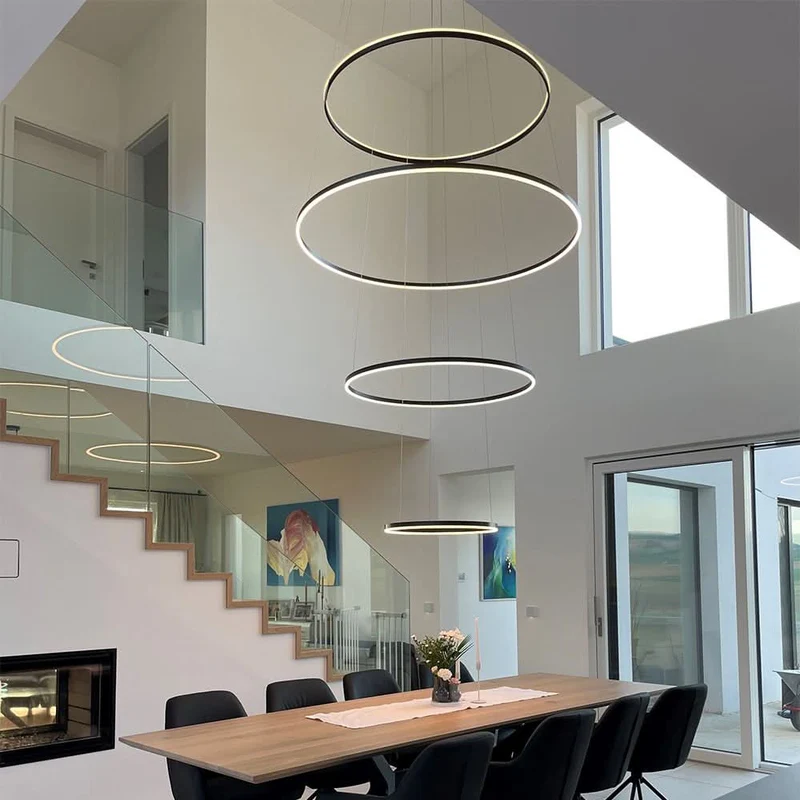 s.luce LED Ring Pendelleuchte 5-flammig Zentrisch