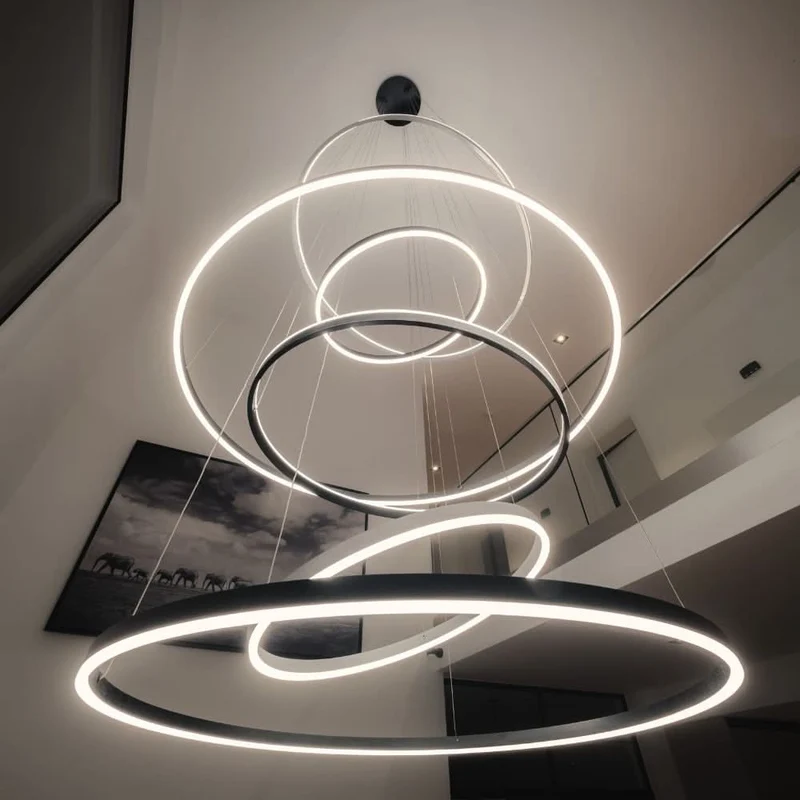 s.luce LED Ring Pendelleuchte 5-flammig Zentrisch