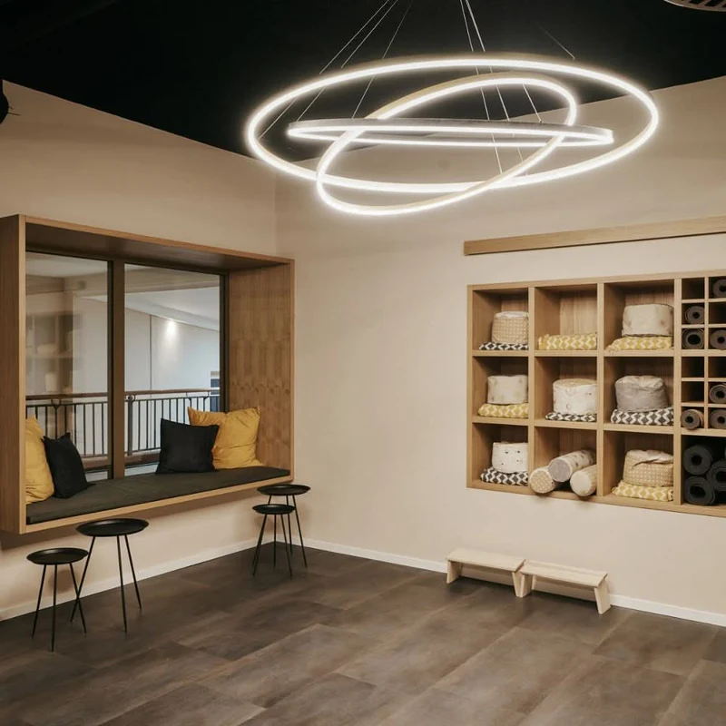 s.luce LED Ring Hängeleuchte 3-flammig Zentrisch