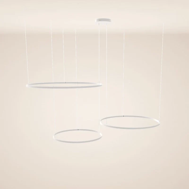 s.luce LED Ring Pendelleuchte 3-flammig Exzentrisch