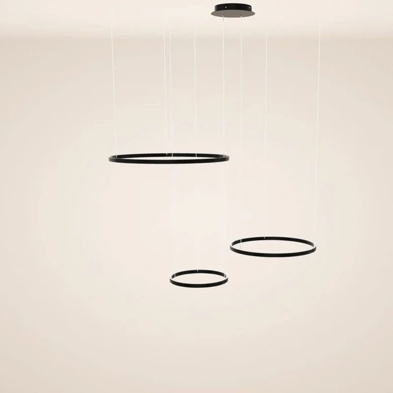 s.luce LED Ring Pendelleuchte 3-flammig Exzentrisch
