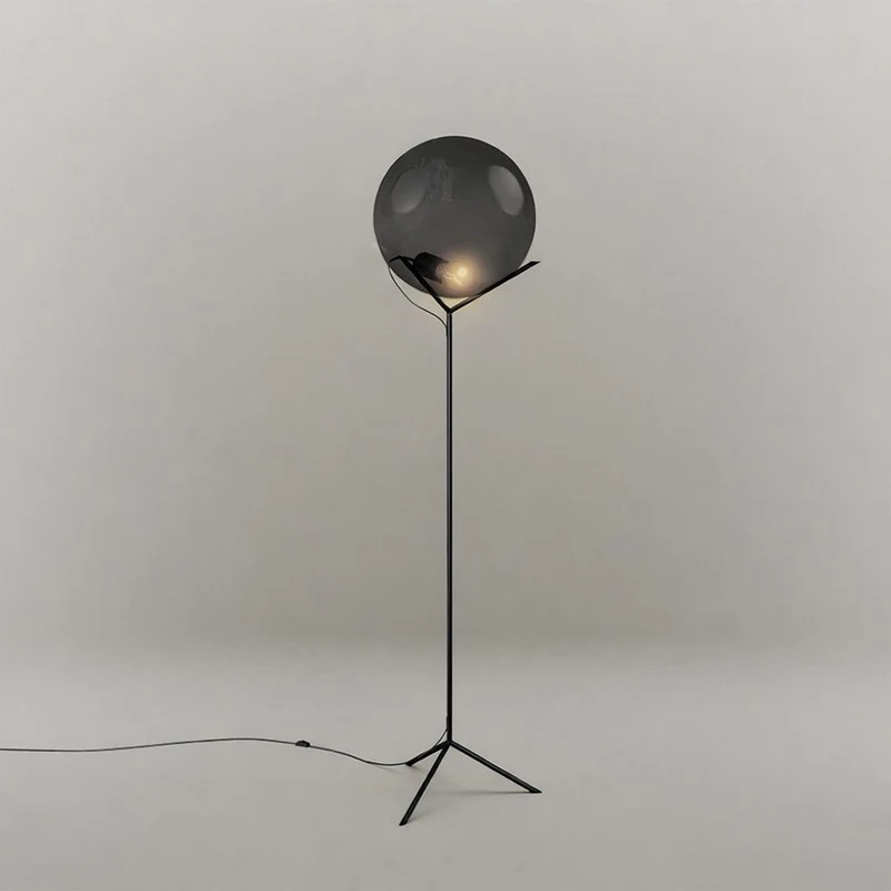 s.luce Stehleuchte Orb Poseidon mit Glaskugel 175cm