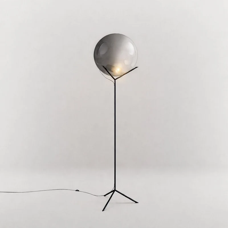 s.luce Stehleuchte Orb Poseidon mit Glaskugel 175cm