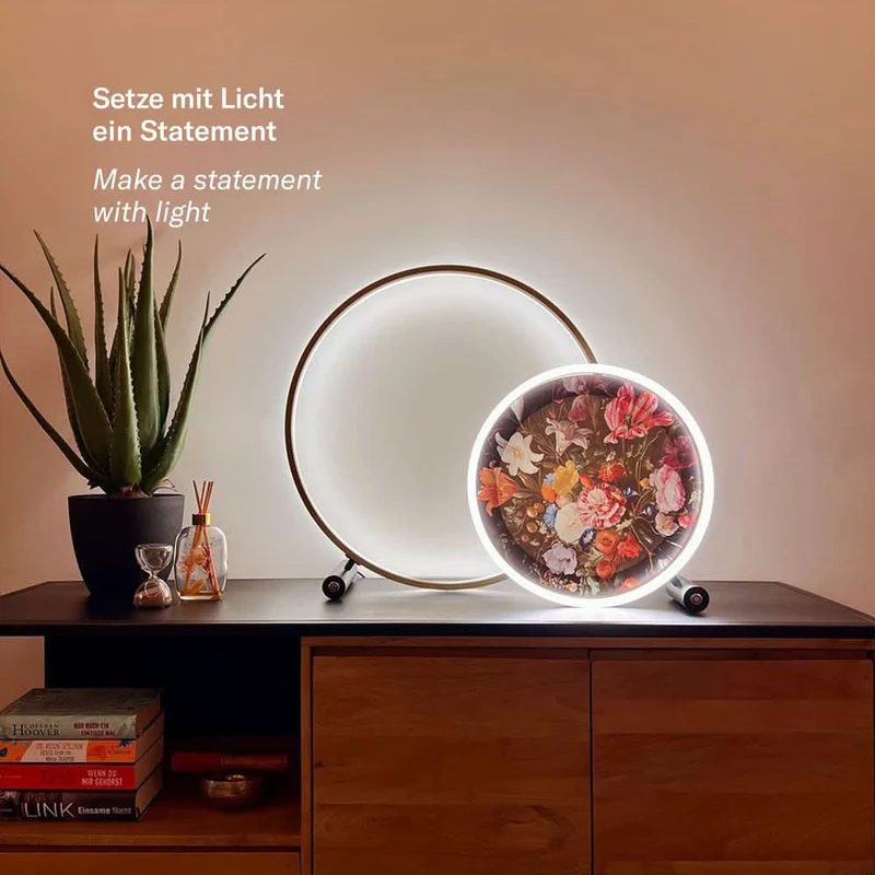 s.luce LED Ring Tischleuchte Direkt oder Indirekt