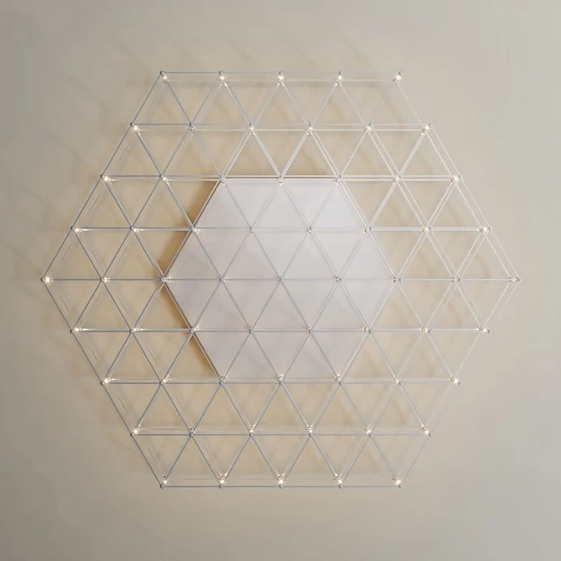 s.luce Atom eckige LED Effekt Wand- & Deckenleuchte