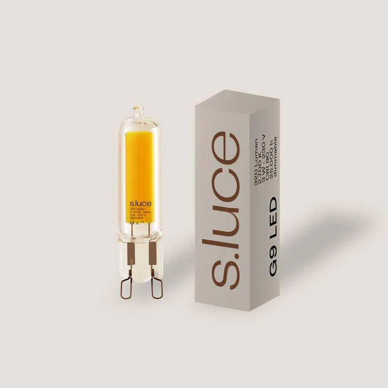 s.luce G9 LED Warmweiß 2700K 320lm 3W Dimmbar CRI 85