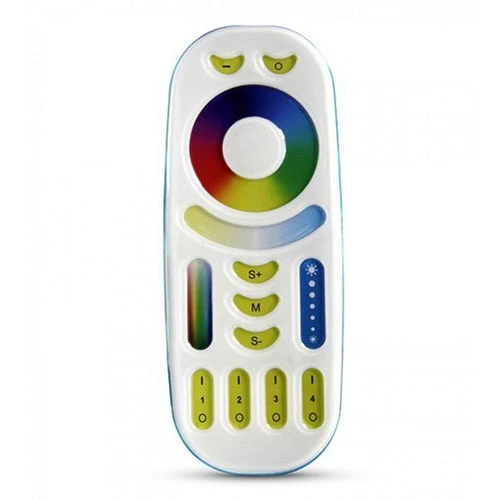 LED-Bodenstrahler GU10 rund | Komplettset | RGBCCT | inkl. Lichtquelle und Fernbedienung | Rhodos | Edelstahl | IP66