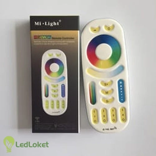 LED-Bodenstrahler GU10 rund | Komplettset | RGBCCT | inkl. Lichtquelle und Fernbedienung | Rhodos | Edelstahl | IP66