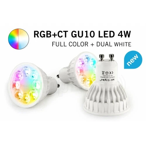 6er-Set | Samara Spike Strahler | Komplettset | RGB-CCT | Inkl. Lichtquelle und Fernbedienung | GU10 | IP65 | Schwarz | Rund