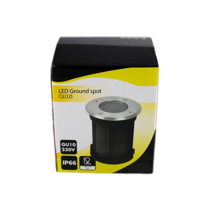 Smart Ground Spot GU10 rund | Rhodes | Edelstahl | IP66 | Zigbee | HUE-kompatibel | Mehrfarbig