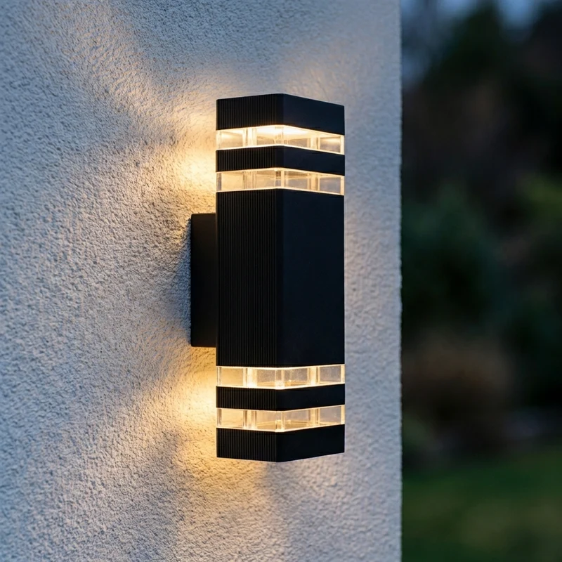 Wandleuchte | Nach oben und unten schwenkbar | Schutzart IP65 | Schwarz | 2x GU10 | Malibu
