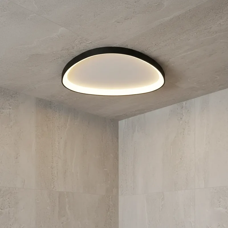 Skandinavische Deckenlampe, weiß und schwarz | Lysrum