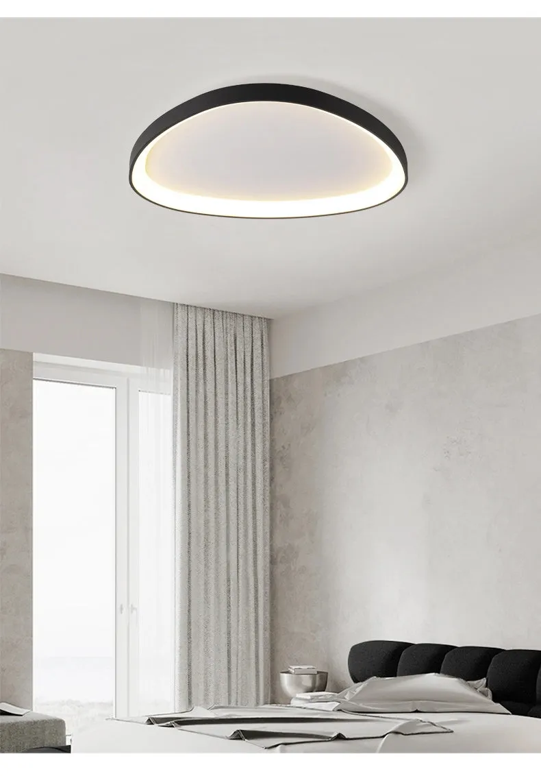 Skandinavische Deckenlampe, weiß und schwarz | Lysrum