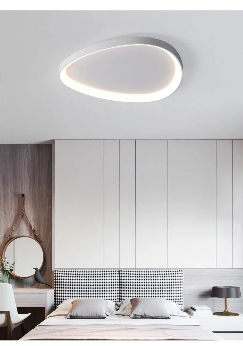 Skandinavische Deckenlampe, weiß und schwarz | Lysrum