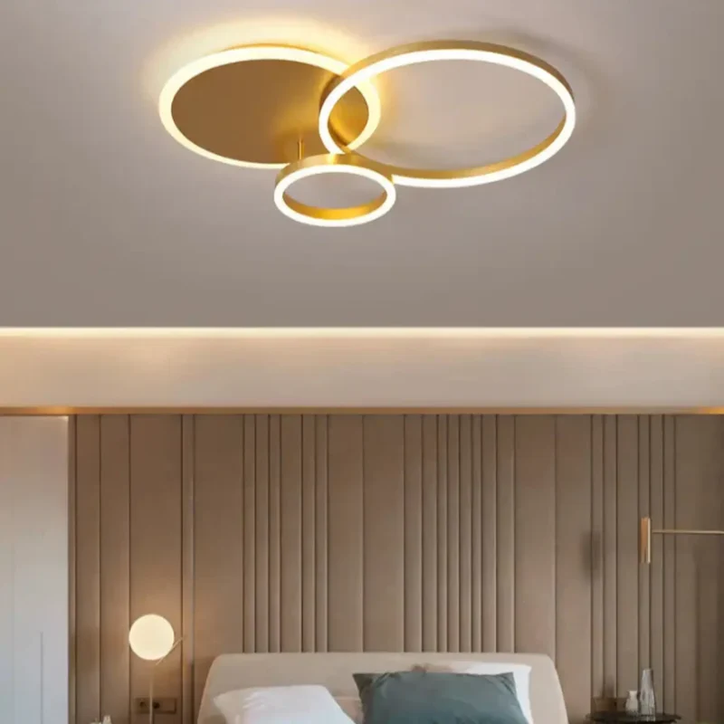 Moderne Deckenleuchte gold, 2- oder 3-teilig | Solara