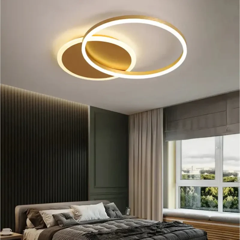 Moderne Deckenleuchte gold, 2- oder 3-teilig | Solara