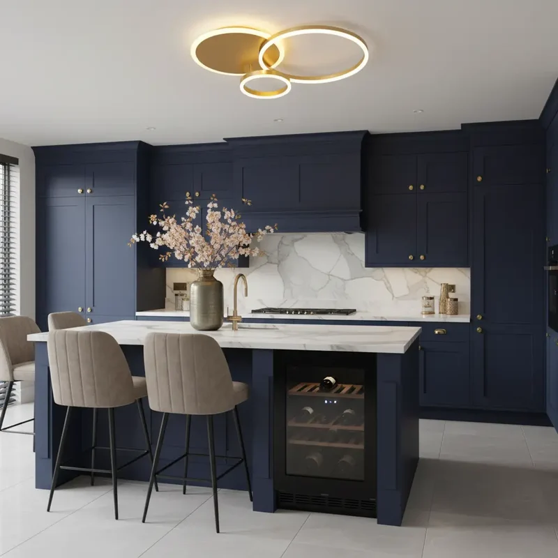 Moderne Deckenleuchte gold, 2- oder 3-teilig | Solara