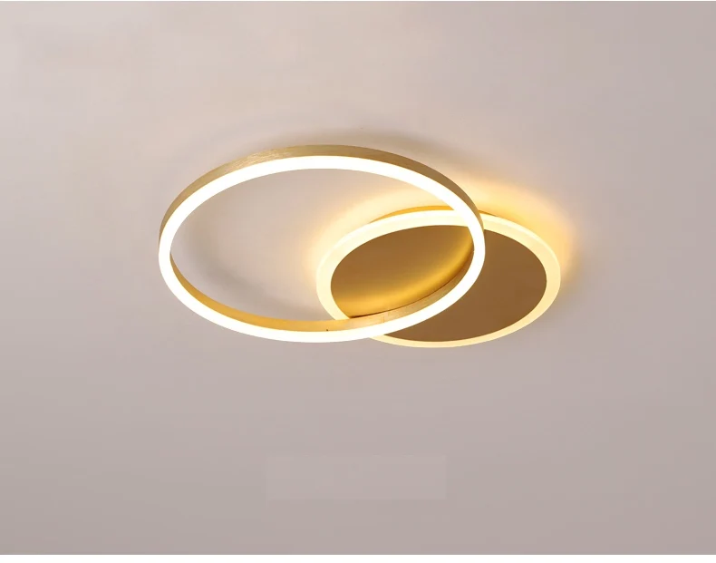 Moderne Deckenleuchte gold, 2- oder 3-teilig | Solara