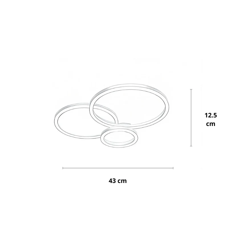Moderne Deckenleuchte gold, 2- oder 3-teilig | Solara