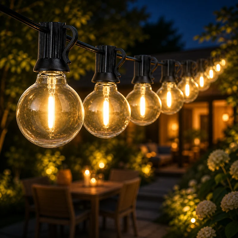 50M Lichterkette mit Fernbedienung | Inkl. 87x LED-Lampen | DIMMBAR | 1W | 2700K | 24V | Plug & Play | Verbindbar