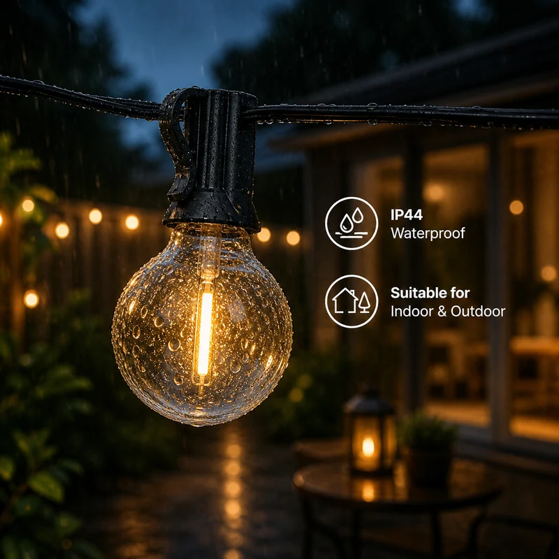 40M Lichterkette mit Fernbedienung | Inkl. 72x LED-Lampen | DIMMBAR | 1W | 2700K | 24V | Plug & Play | Verbindbar