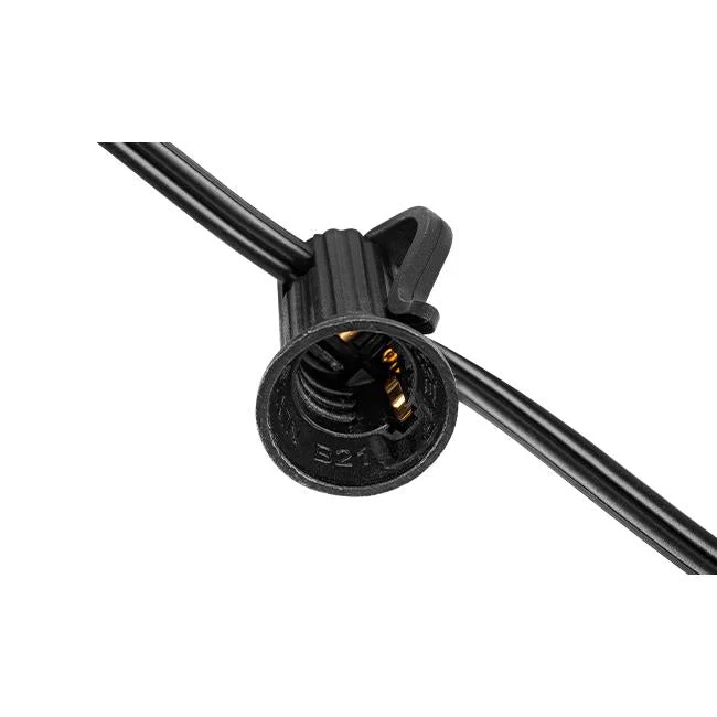 30M Lichterkette mit Fernbedienung | Inkl. 51x LED-Lampen | DIMMBAR | 1W | 2700K | 24V | Plug & Play | Verbindbar