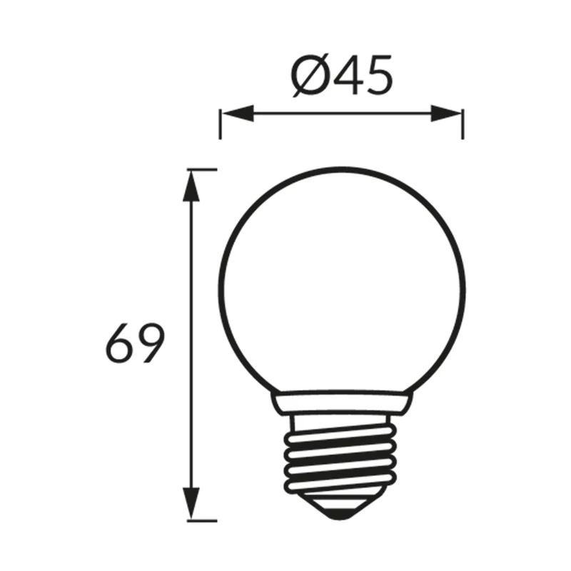 Rot-weiß-blaue Lichterkette | 20 Meter | inkl. farbiger Glühbirnen