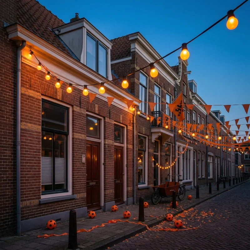 Orange Lichterkette | 100 Meter | inkl. orangefarbener Lampen