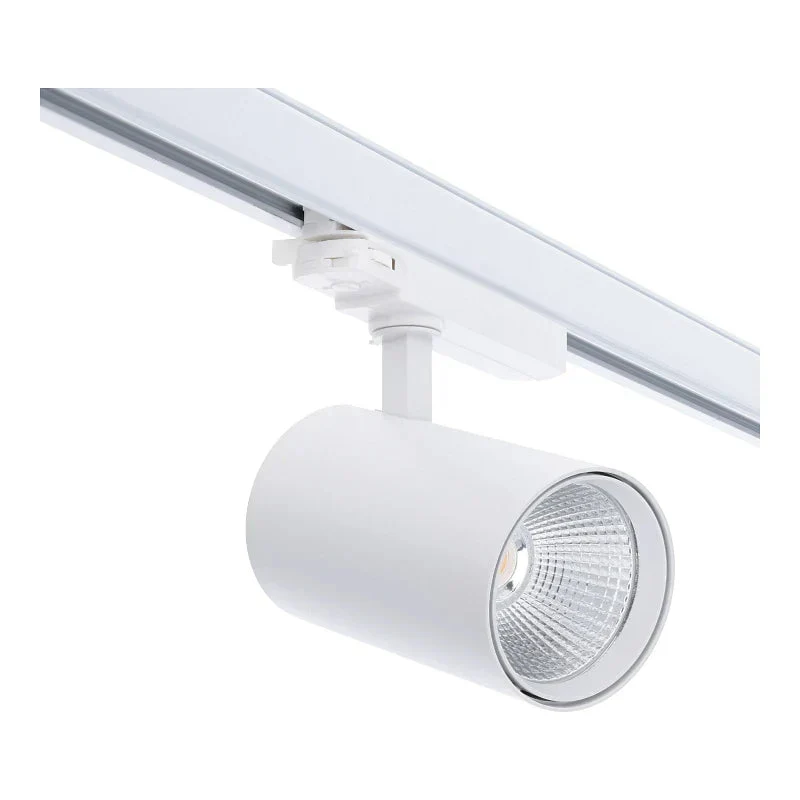 3-Phasen-Schienenstrahler für Lebensmittel | Rosalin | 10W-20W-30W-Leistungsschalter | Weiß | Farbtemperaturschalter | Dimmbar