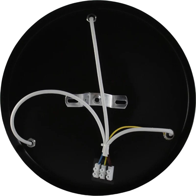 Deckenleuchte, schwarz | Metall | Ø 30 cm | Inkl. 3 extra warmweißer LED-Lichtquellen | Dimmbar