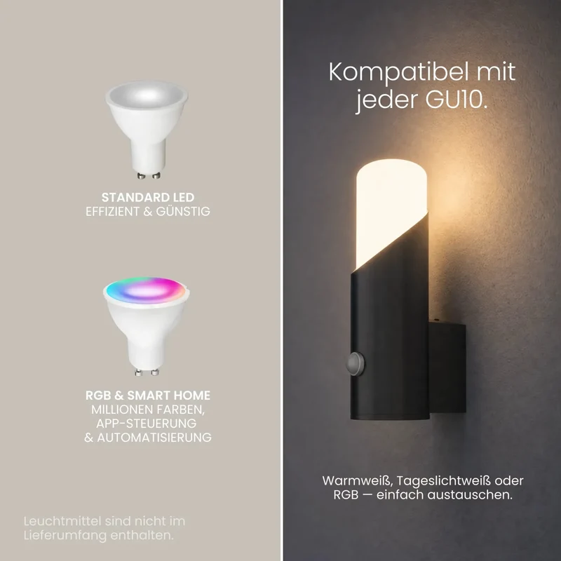Wandleuchte LIVOR mit Sensor
