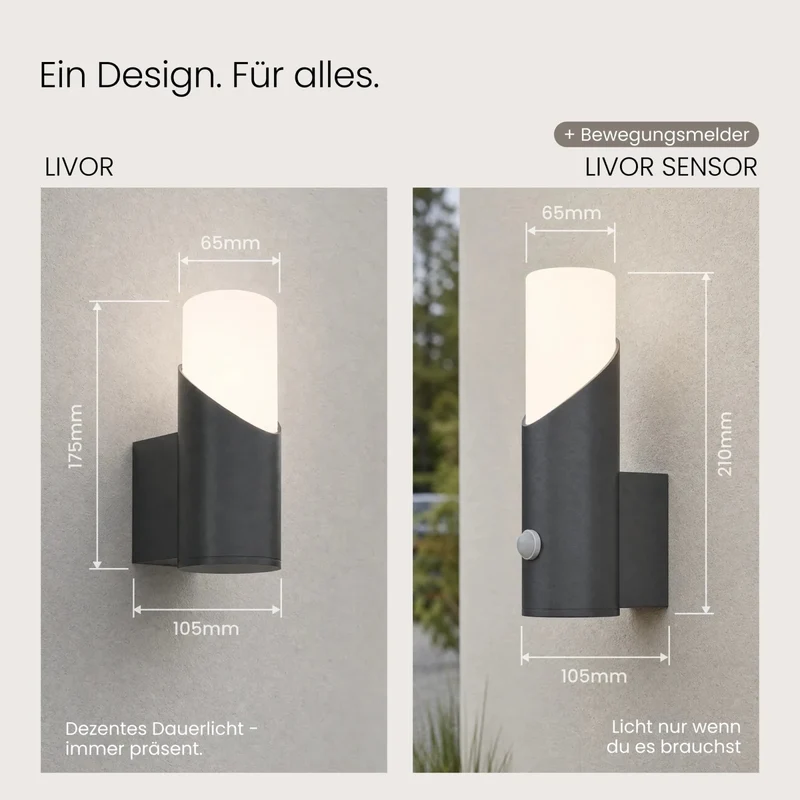 Wandleuchte LIVOR