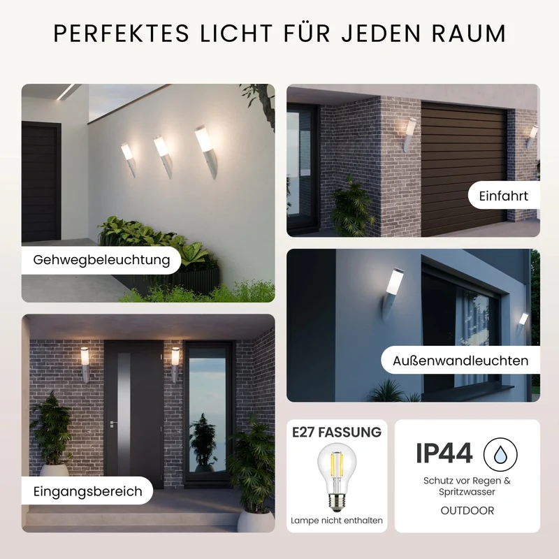 Wandleuchte WAVO mit Sensor
