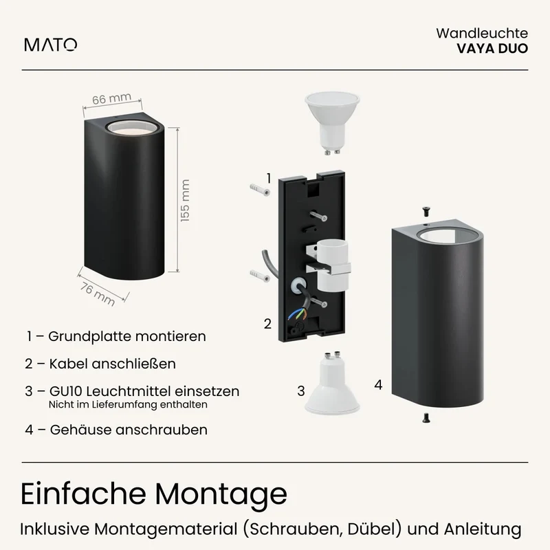 Wandleuchte VAYA DUO