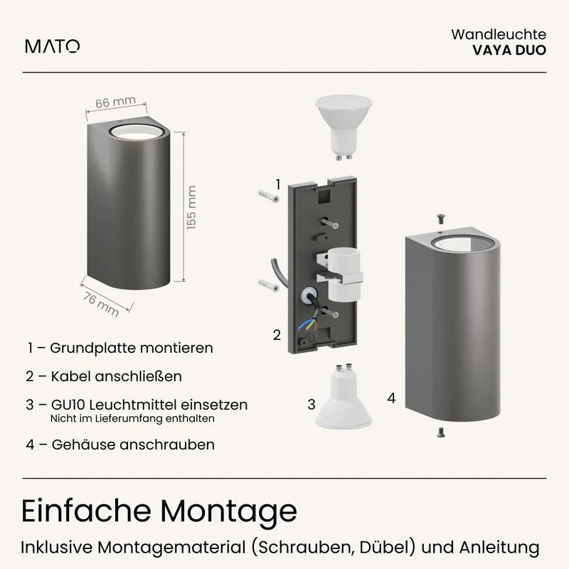 Wandleuchte VAYA DUO
