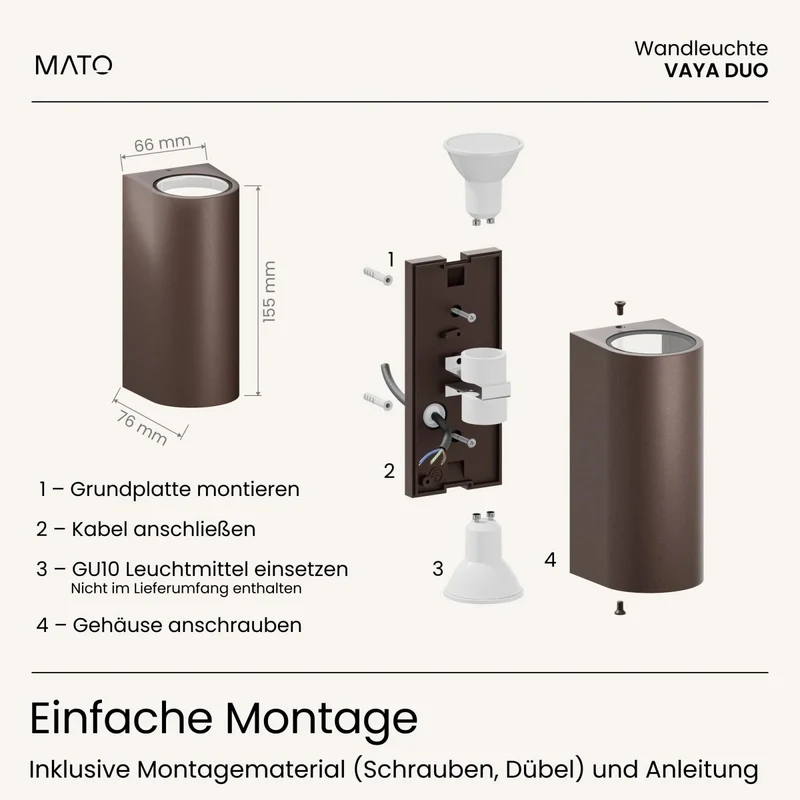Wandleuchte VAYA DUO