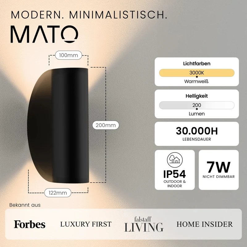 Wandleuchte MILO