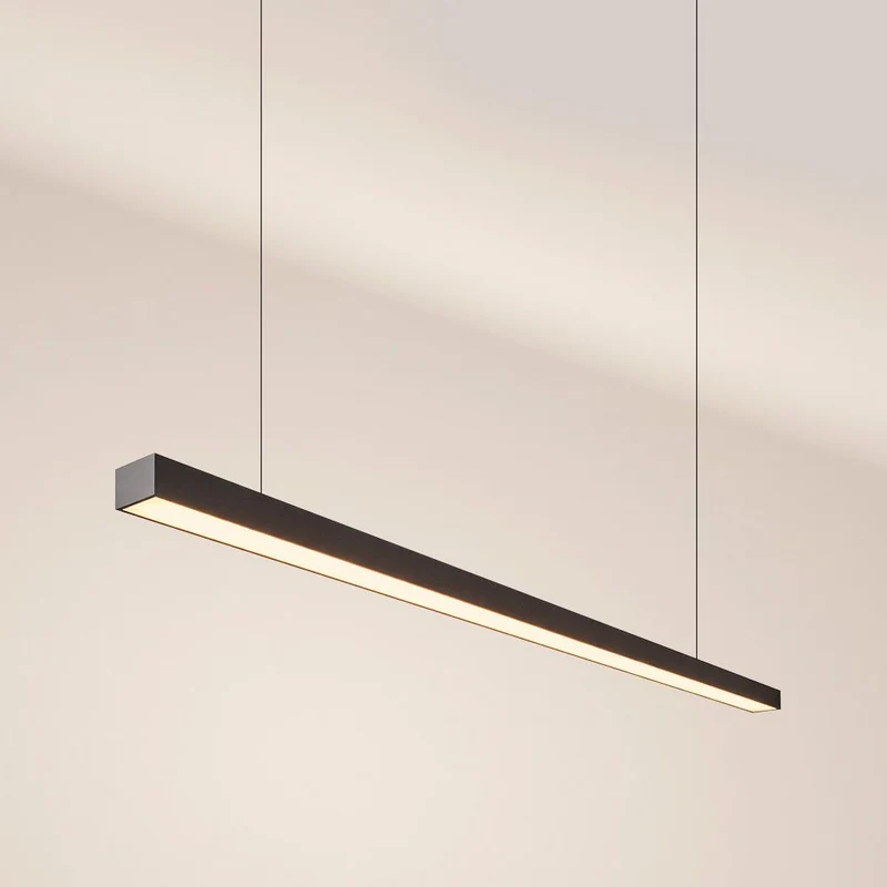 s.luce Oris LED-Linienlampe Büro-Pendelleuchte XL nach Maß 2700K