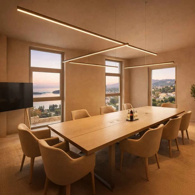 s.luce Oris LED-Linienleuchte Büro-Pendellampe XL nach Maß 4000K