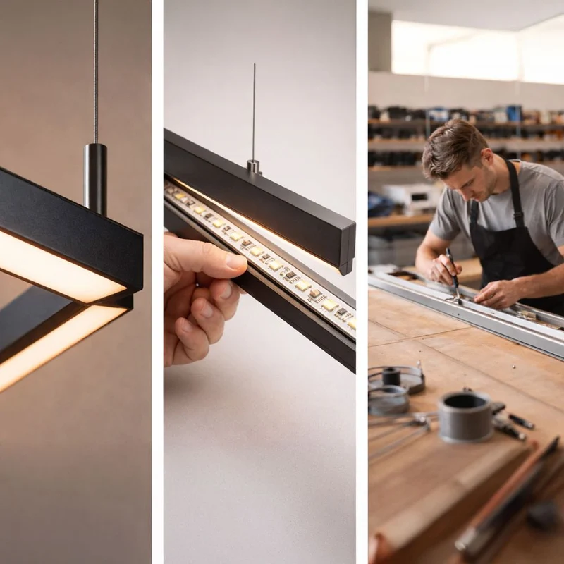 s.luce Oris LED-Linienleuchte Büro-Pendellampe XL nach Maß 4000K
